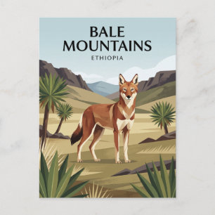 Nationaal park Bale Mountains Ethië Briefkaart