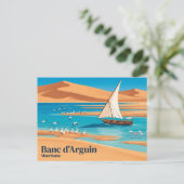 Nationaal Park Banc d'Arguin Mauritanië Briefkaart (Staand voorkant)