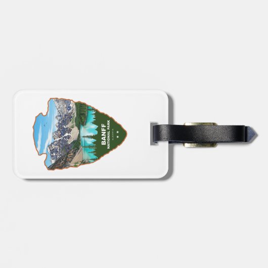 Nationaal park Banff Alberta Arrowhead Bagagelabel (Achterkant horizontaal)