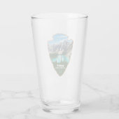 Nationaal park Banff Alberta Arrowhead Glas (Achterkant)
