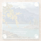 Nationaal park Banff, Alberta, Canada  Glazen Onderzetter (Achterkant)