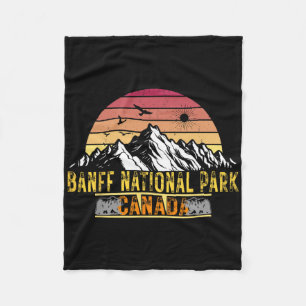 Nationaal park Banff Alberta Canada Kamperen Wande Fleece Deken