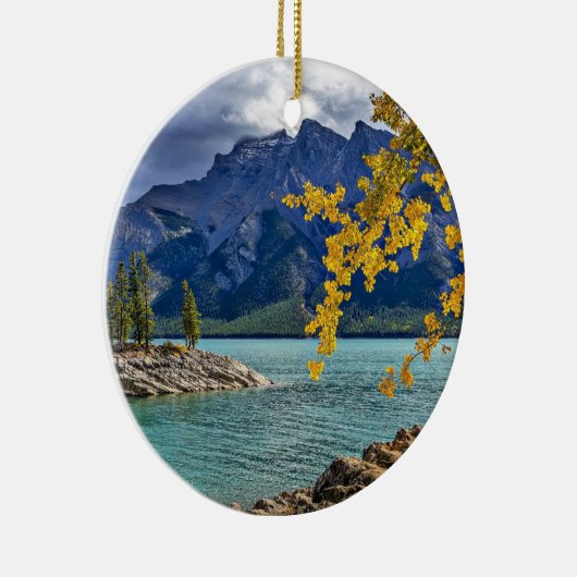 Nationaal park Banff, Alberta, Canada Keramisch Ornament (Rechts)