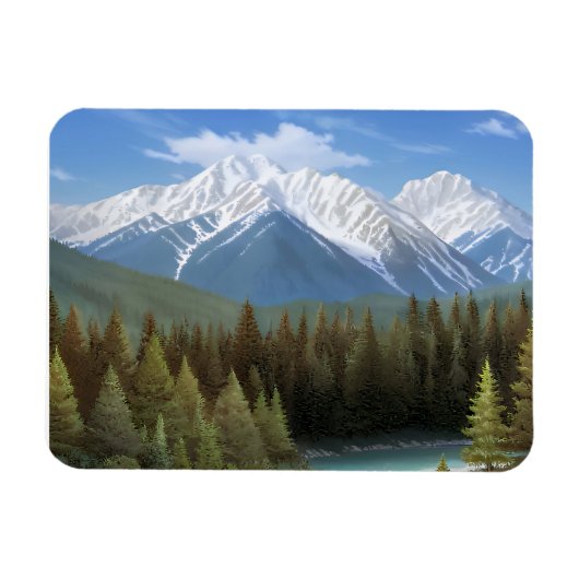 Nationaal park Banff, Alberta, Canada. Magneet (Horizontaal)