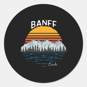 Nationaal Park Banff Alberta Canada Ronde Sticker