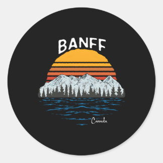 Nationaal Park Banff Alberta Canada Ronde Sticker