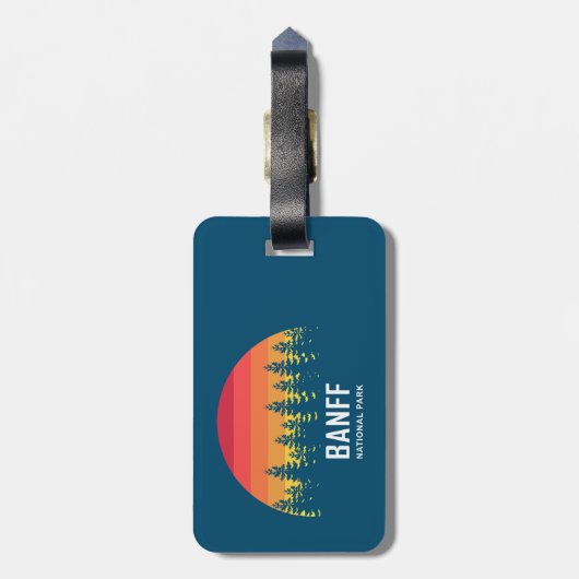 Nationaal Park Banff Bagagelabel (Achterkant verticaal)