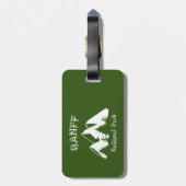 Nationaal Park Banff Bagagelabel (Achterkant verticaal)