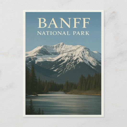 Nationaal park Banff –  Briefkaart (Voorkant)