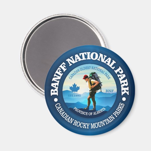 Nationaal park Banff (C) Magneet (Voorkant / Achterkant)