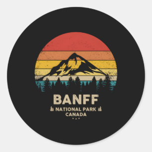 Nationaal park Banff Canadian Ronde Sticker