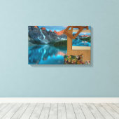 Nationaal park Banff Canvas Afdruk (Insitu (Houten vloer))