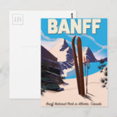 Nationaal park Banff in Alberta, Canada. Briefkaart (Voorkant / Achterkant)