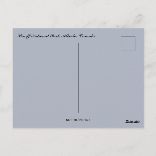 Nationaal park Banff in Canada Briefkaart (Achterkant)