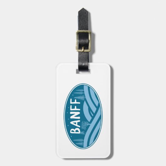 Nationaal park Banff in de openlucht Bagagelabel (Voorkant verticaal)