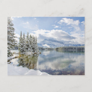 Nationaal park Banff in de winter Briefkaart