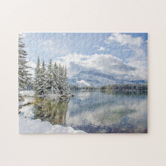 Nationaal park Banff in de winter Legpuzzel (Horizontaal)