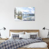 Nationaal park Banff in Winter Canvas Afdruk (Insitu (Slaapkamer))