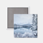 Nationaal park Banff in Winter Magneet (Voorkant / Achterkant)