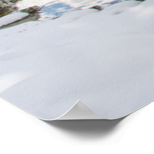 Nationaal park Banff in Winter Poster (Hoek)