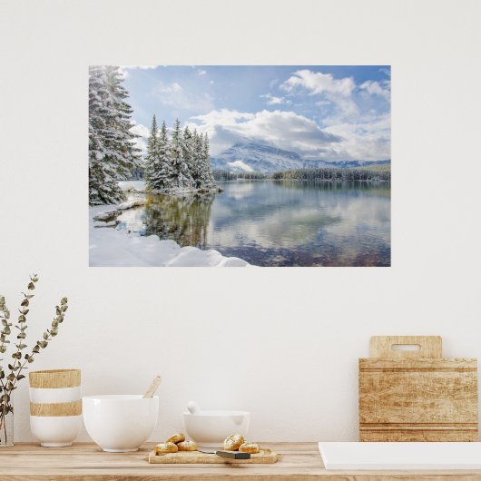 Nationaal park Banff in Winter Poster (Keuken)