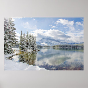 Nationaal park Banff in Winter Poster