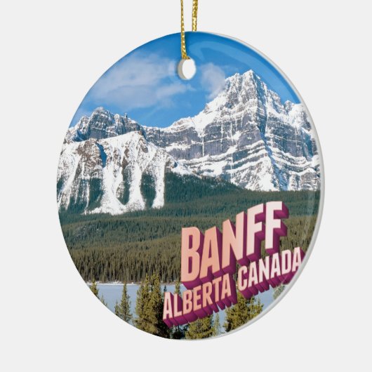 Nationaal park Banff Keramisch Ornament (Links)