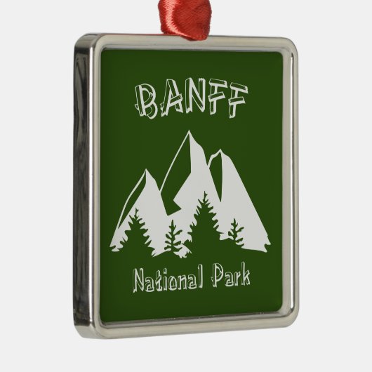Nationaal Park Banff Metalen Ornament (Rechts)