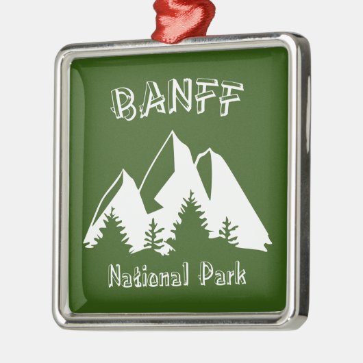 Nationaal Park Banff Metalen Ornament (Links)