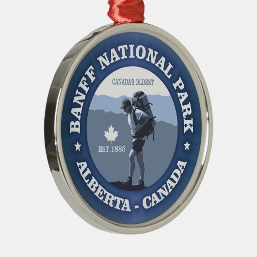 Nationaal Park Banff Metalen Ornament (Rechts)