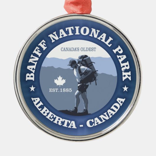 Nationaal Park Banff Metalen Ornament (Voorkant)