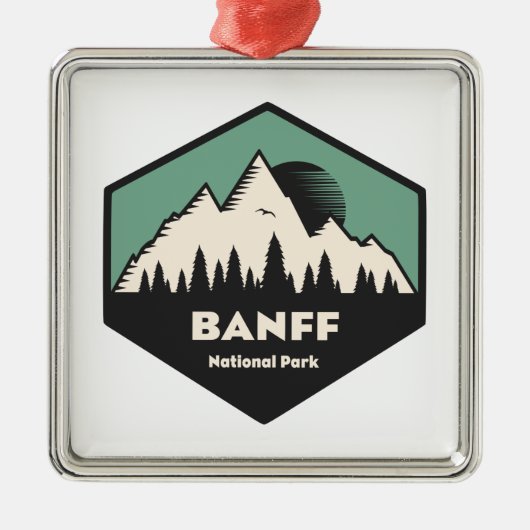 Nationaal Park Banff Metalen Ornament (Voorkant)
