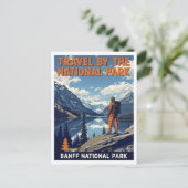 Nationaal park Banff Mountain Lake Briefkaart (Staand voorkant)