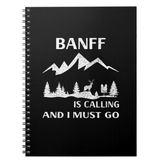 Nationaal park Banff Notitieboek (Voorkant)