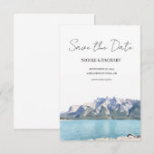 Nationaal park Banff - Plat Save The Date Kaart (Voorkant / Achterkant)