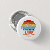 Nationaal park Banff Ronde Button 3,2 Cm (Voorkant /achterkant)
