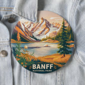 Nationaal park Banff Ronde Button 6,0 Cm (In situ)