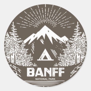 Nationaal Park Banff Ronde Sticker