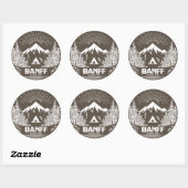 Nationaal Park Banff Ronde Sticker (Vel)