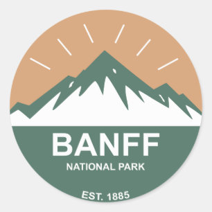 Nationaal Park Banff Ronde Sticker