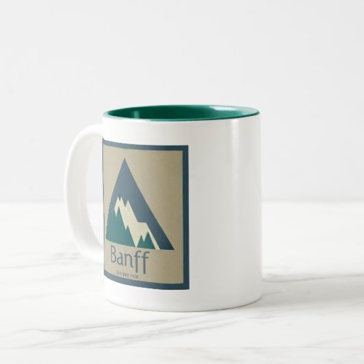 Nationaal park Banff Rustiek Tweekleurige Koffiemok (Voorkant links)