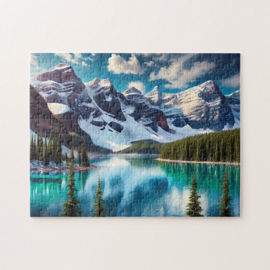 Nationaal park Banff Turquoise meer, Canada Berg Legpuzzel (Horizontaal)