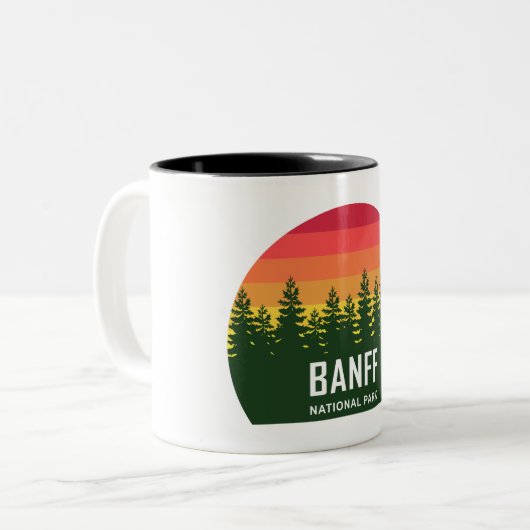 Nationaal Park Banff Tweekleurige Koffiemok (Voorkant links)