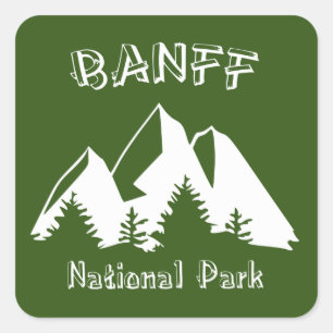 Nationaal Park Banff Vierkante Sticker