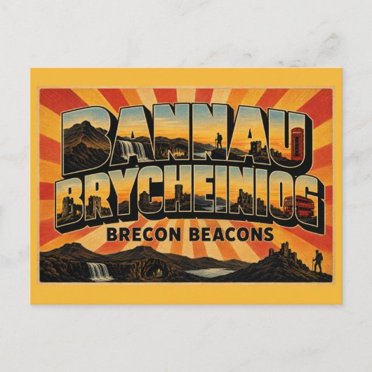 Nationaal park Bannau Brycheiniog Brecon Beacons Briefkaart (Voorkant)