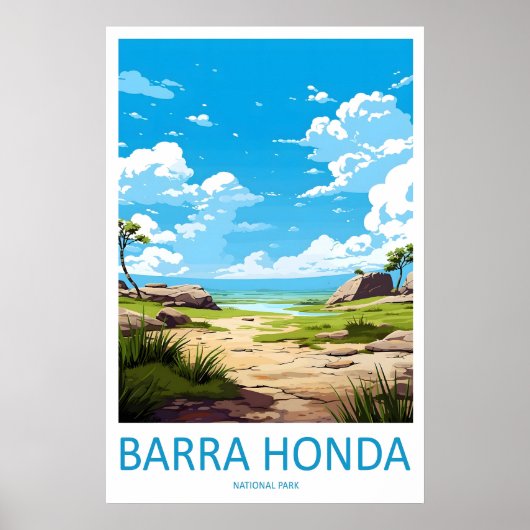 Nationaal park Barra Honda 1 Poster (Voorkant)