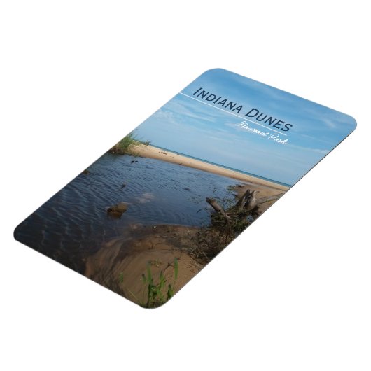 Nationaal Park Beach Veiw Indiana Dunes Magneet (Linkerzijde)