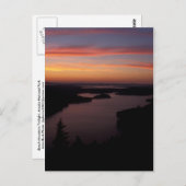 Nationaal park Beech Mountain Twilight Acadia Briefkaart (Voorkant / Achterkant)