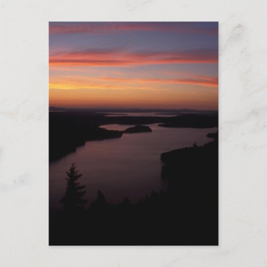 Nationaal park Beech Mountain Twilight Acadia Briefkaart (Voorkant)