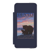 Nationaal Park beer en Cub - Denali, Alaska Incipio iPhone Portemonnee Hoesje (Voorkant Agenda)
